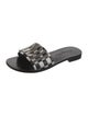 Christian Dior Leather Printed Slides