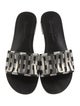 Christian Dior Leather Printed Slides