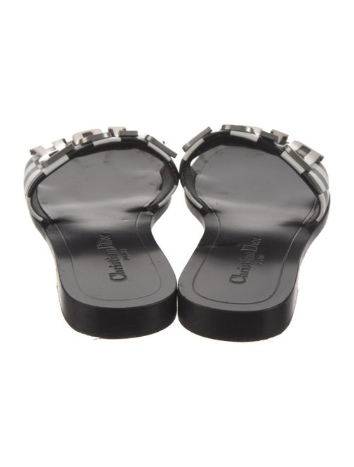 Christian Dior Leather Printed Slides