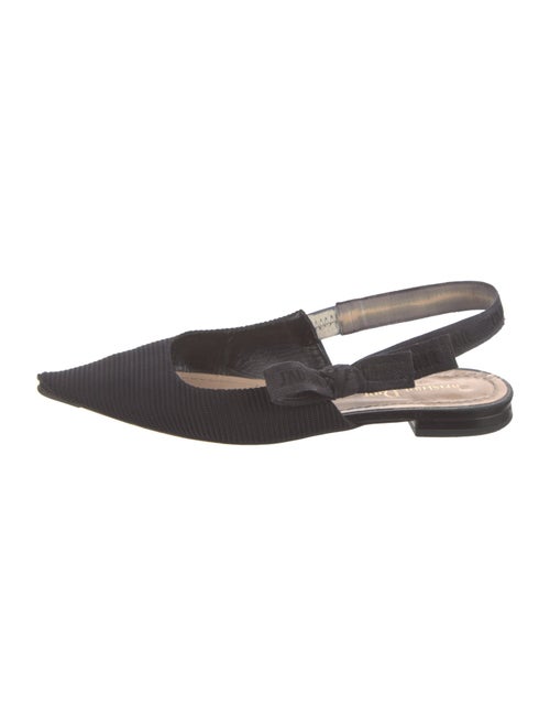 Christian Dior Bow Accents Slingback Flats