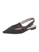Christian Dior Bow Accents Slingback Flats