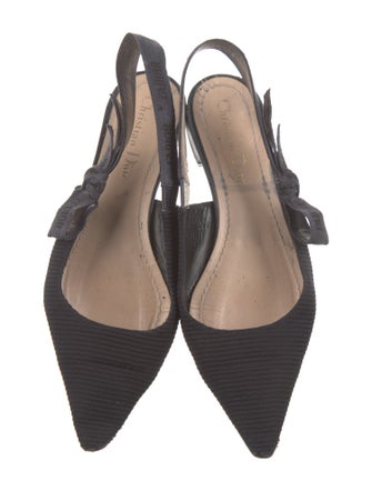 Christian Dior Bow Accents Slingback Flats