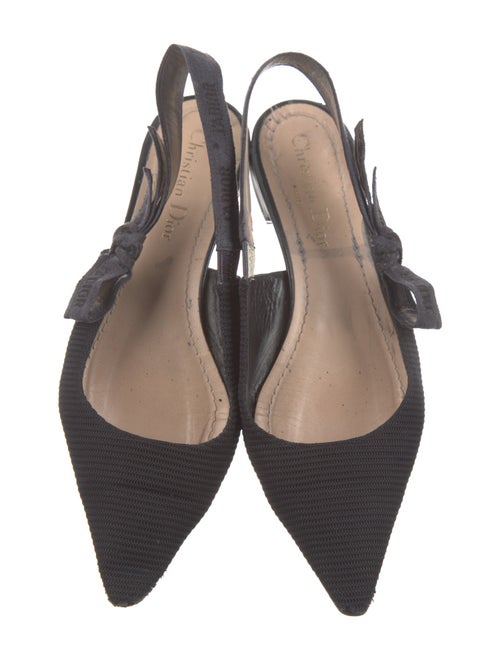 Christian Dior Bow Accents Slingback Flats