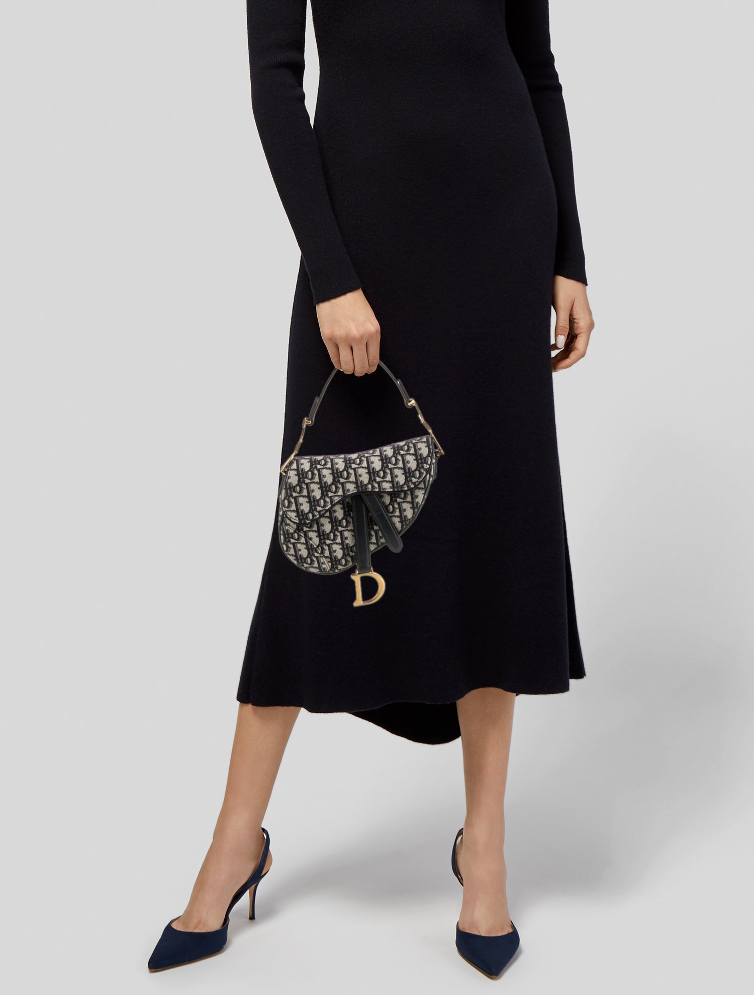 Christian Dior Oblique Jacquard Oblique Saddle Mini