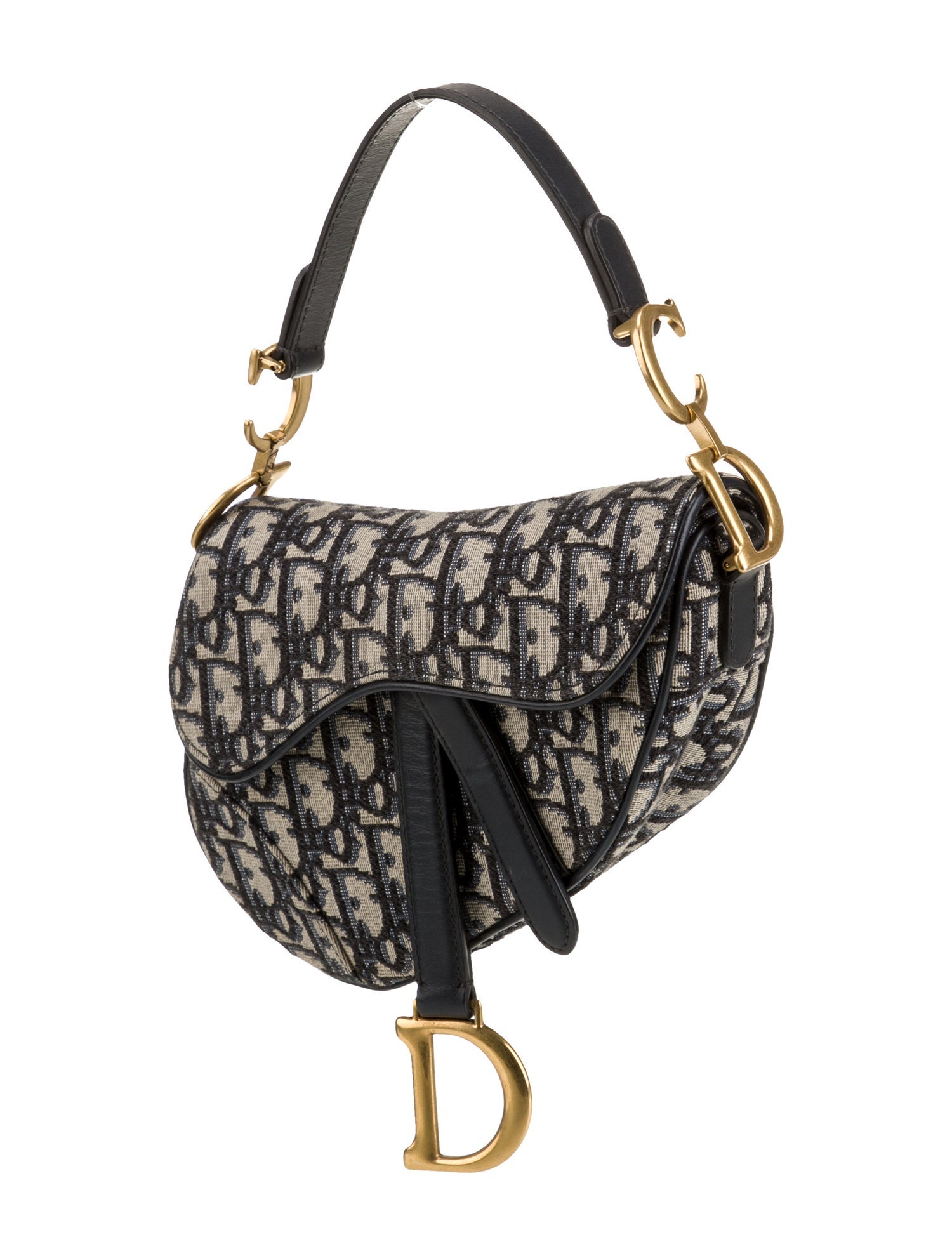 Christian Dior Oblique Jacquard Oblique Saddle Mini