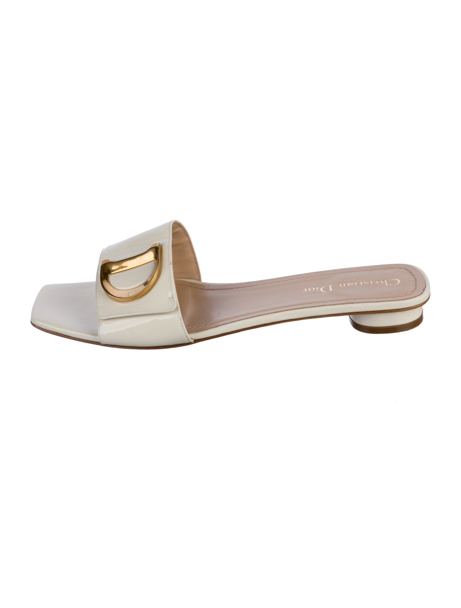 Christian Dior Patent Leather Slides