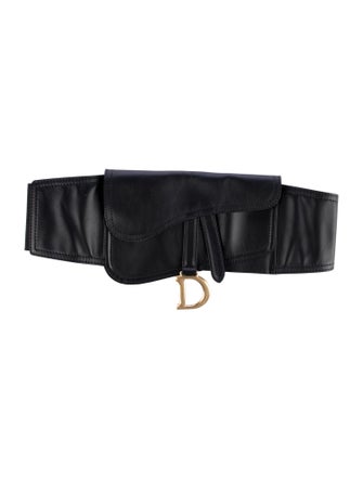 Christian Dior Wide Leather Waist Belt