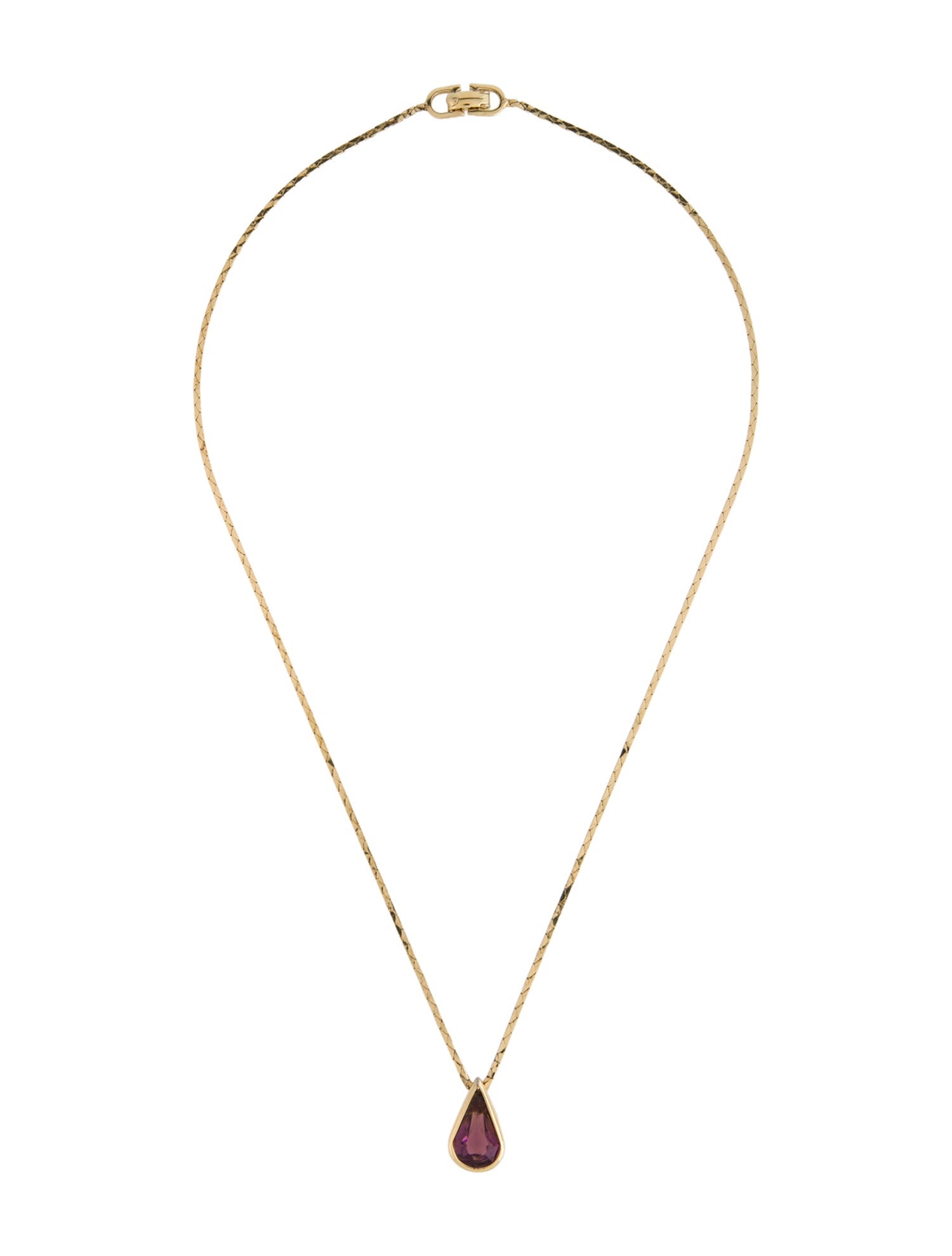 Christian Dior Vintage Crystal Pendant Necklace