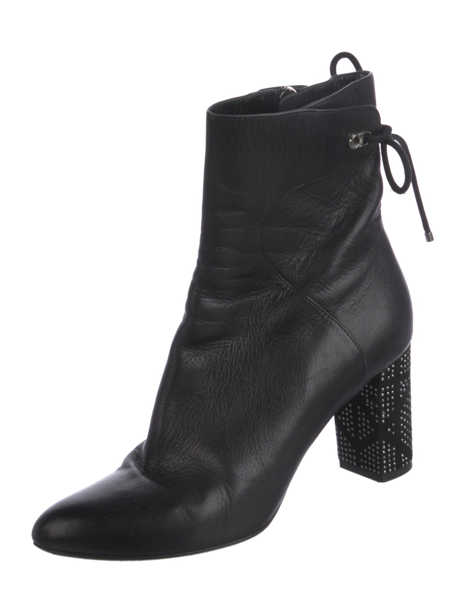 Christian Dior Leather Lace-Up Boots