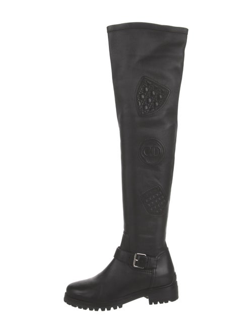 Christian Dior Cannage Pattern Leather Boots