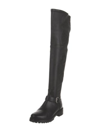 Christian Dior Cannage Pattern Leather Boots