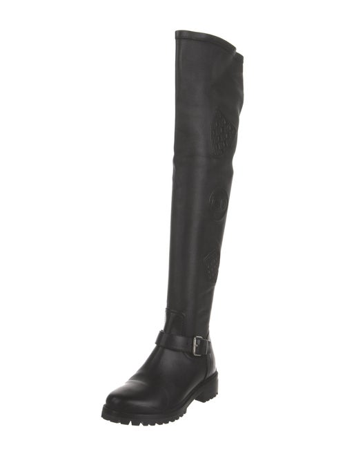 Christian Dior Cannage Pattern Leather Boots