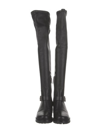 Christian Dior Cannage Pattern Leather Boots