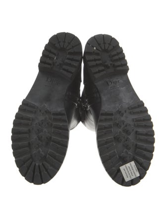 Christian Dior Cannage Pattern Leather Boots