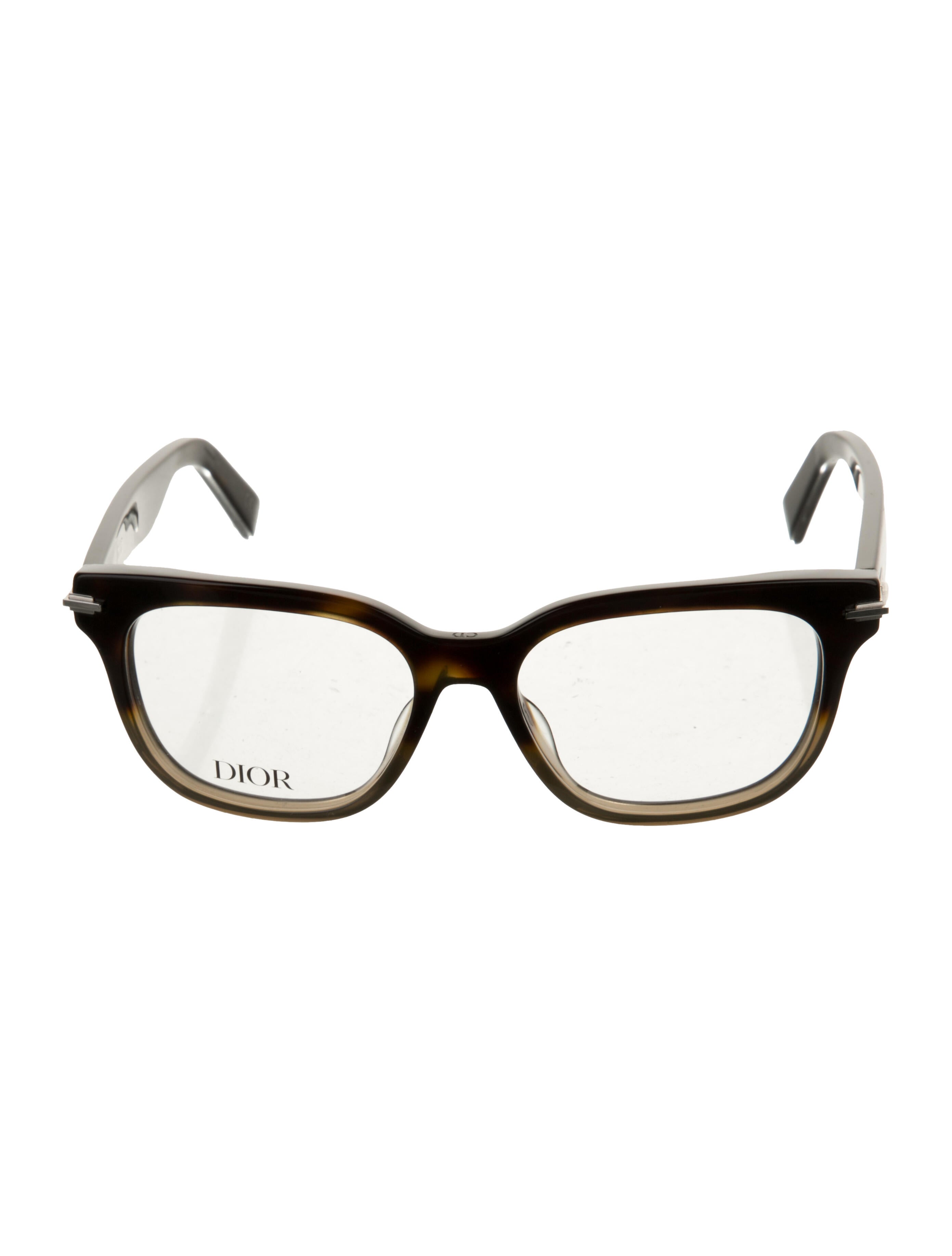 DIOR MEN Black Suit Square Eyeglasses