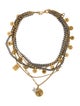 Christian Dior Two-Tone Multistrand Pendant Necklace
