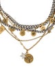 Christian Dior Two-Tone Multistrand Pendant Necklace