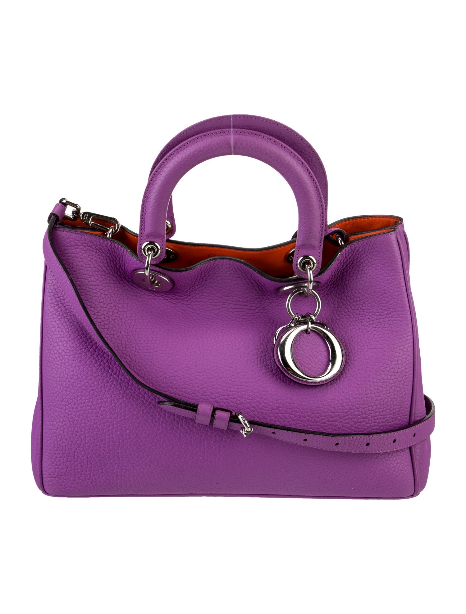 Christian Dior Leather Top Handle Bag