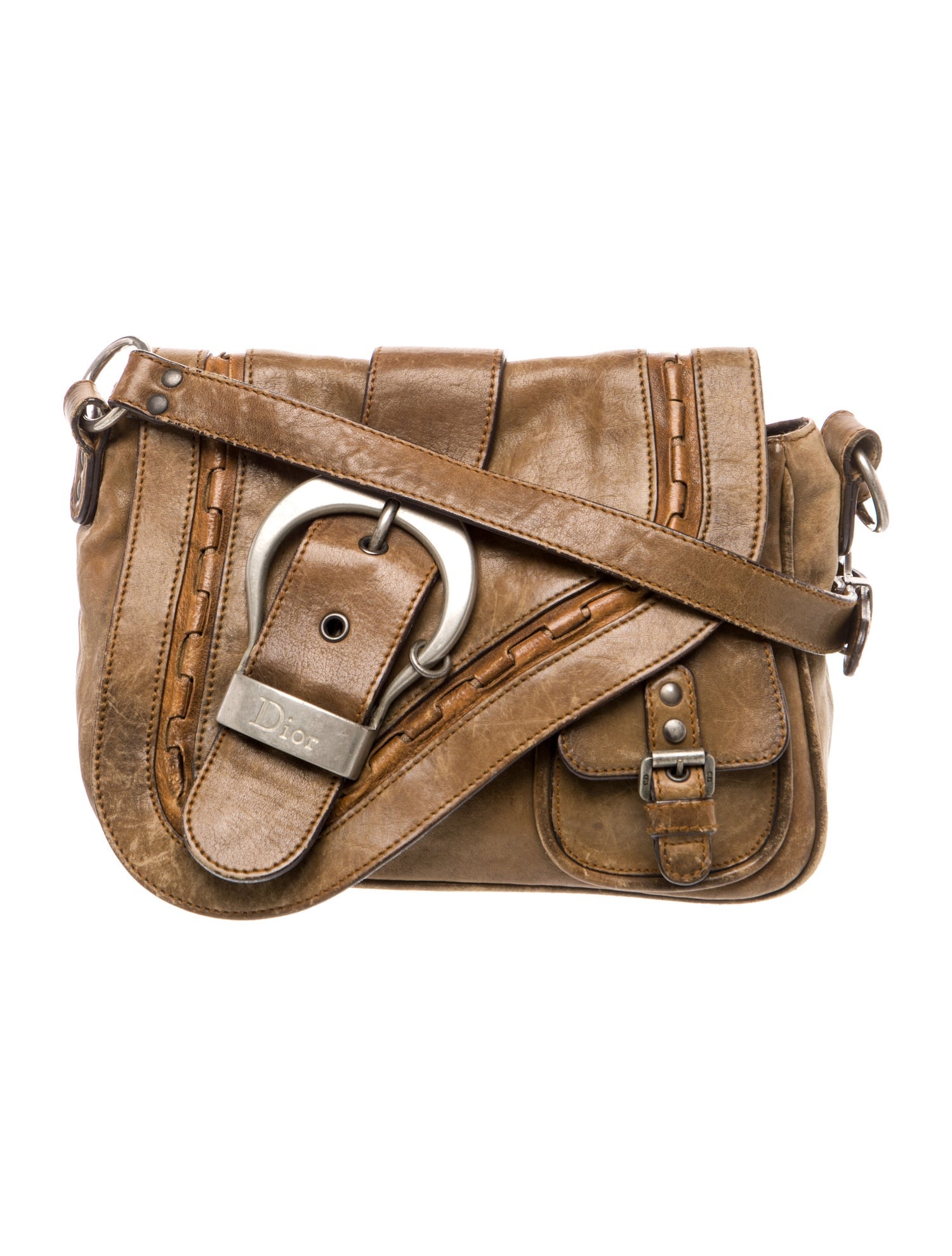 Christian Dior Leather Gaucho Saddle