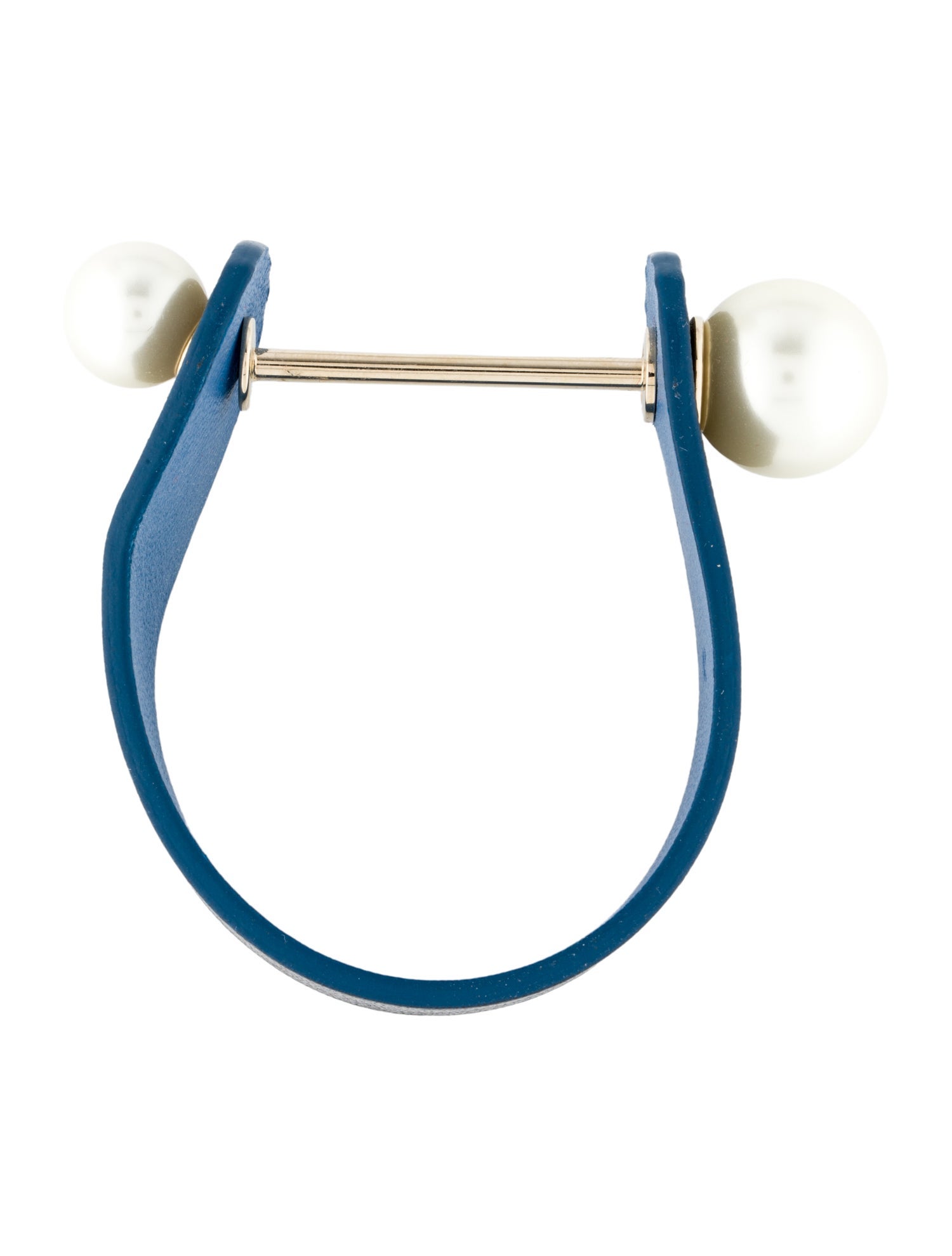 Christian Dior Faux Pearl & Leather Perle Bracelet