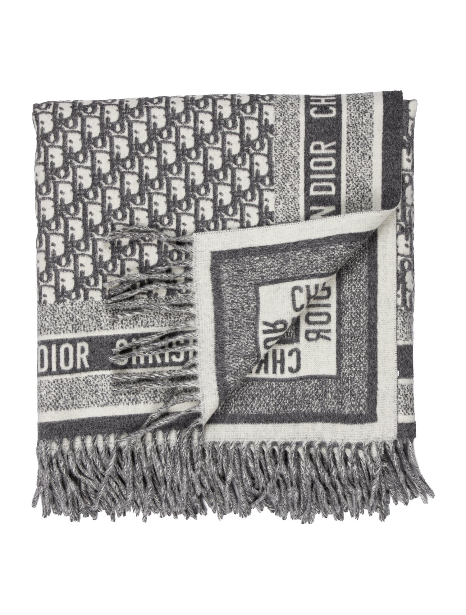 Christian Dior Oblique Throw Blanket w/ Tags