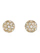 Christian Dior Vintage Crystal Clip-On Earrings