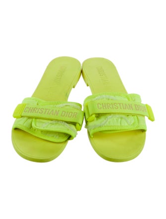 Christian Dior Raw-Edge Trim Slides