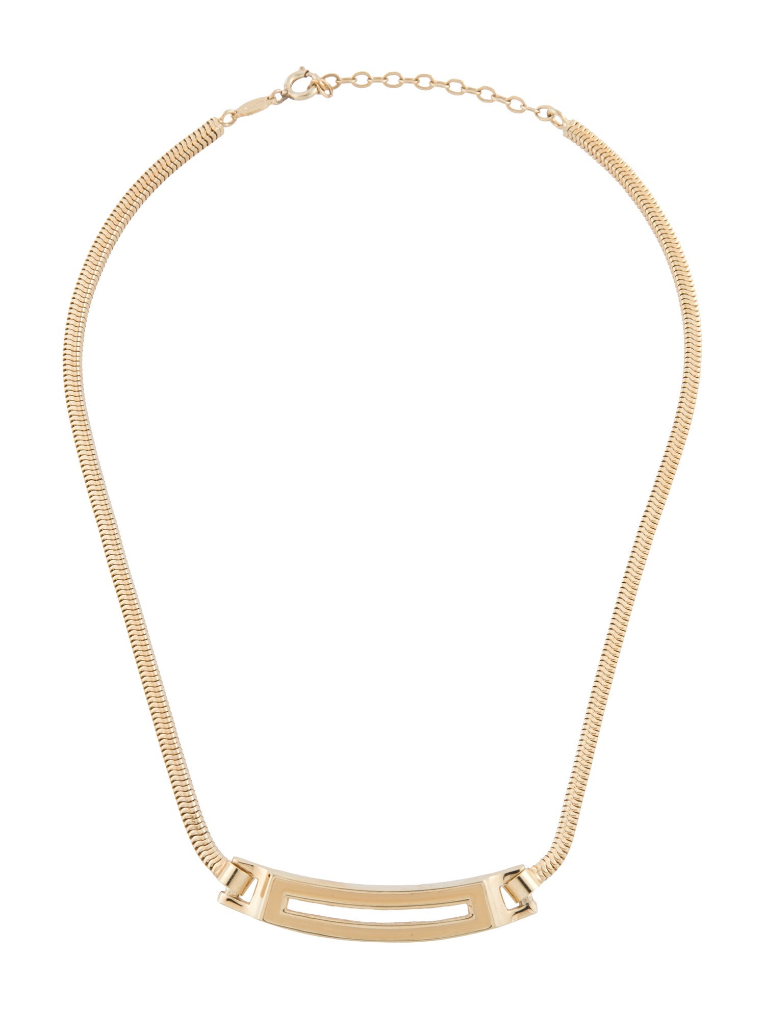 Christian Dior Vintage Enamel Pendant Necklace