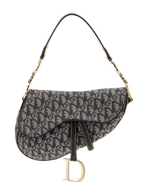 Christian Dior Canvas Double Saddle