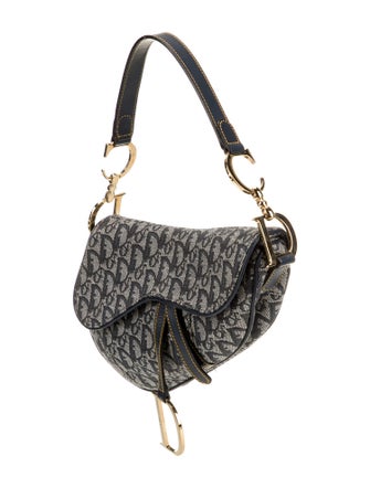 Christian Dior Canvas Double Saddle
