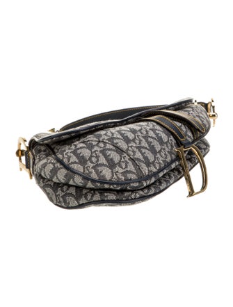 Christian Dior Canvas Double Saddle
