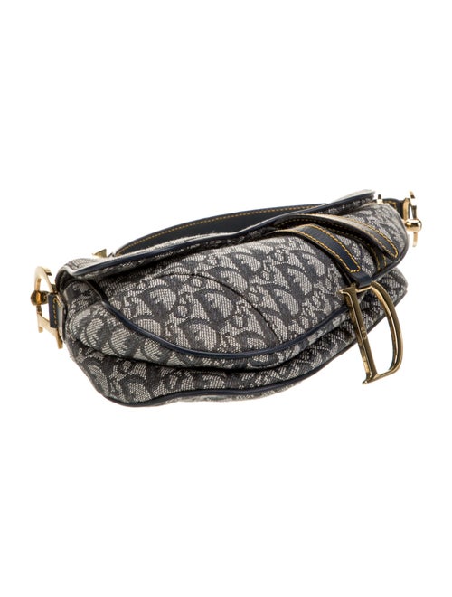 Christian Dior Canvas Double Saddle