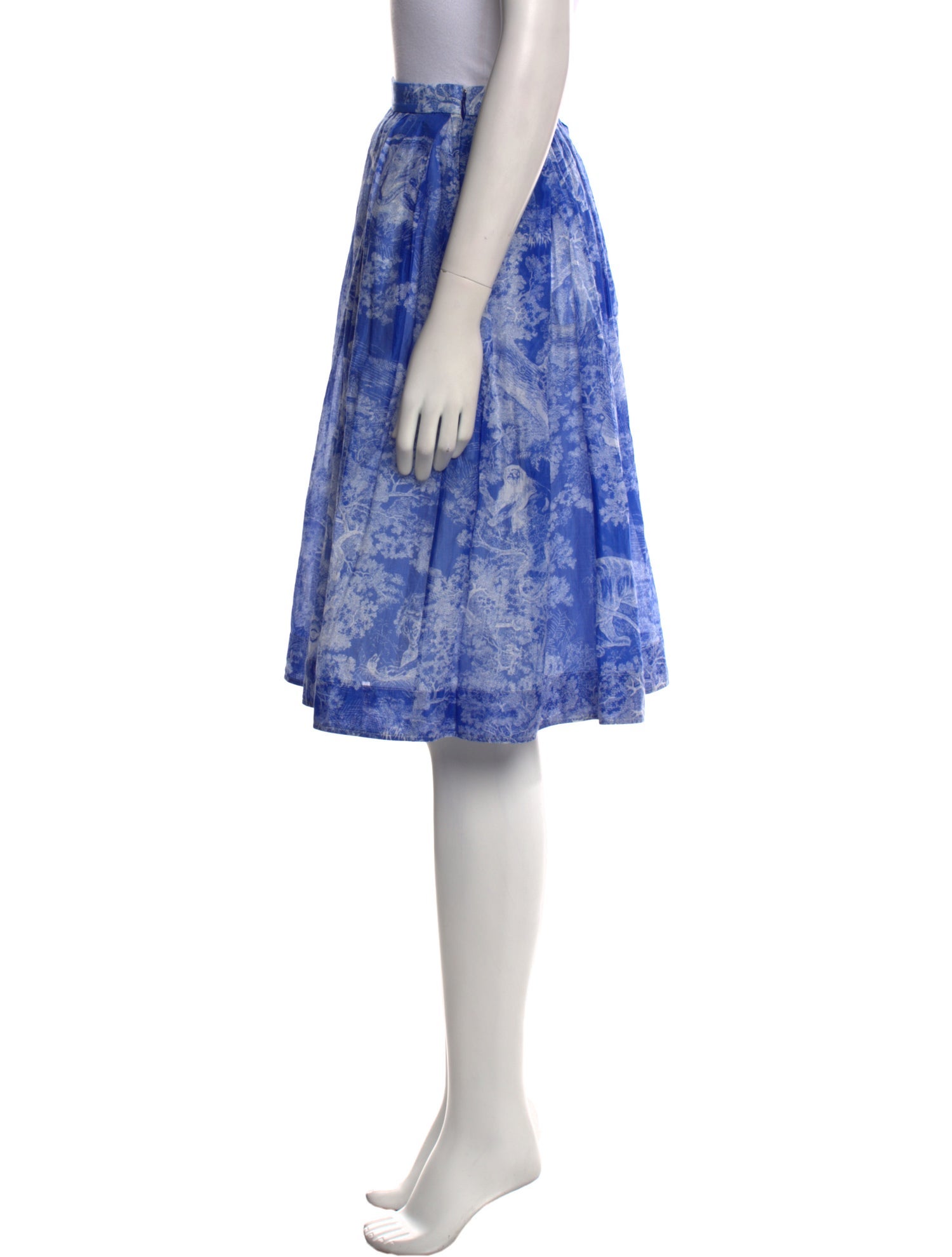 Christian Dior Floral Print Knee-Length Skirt