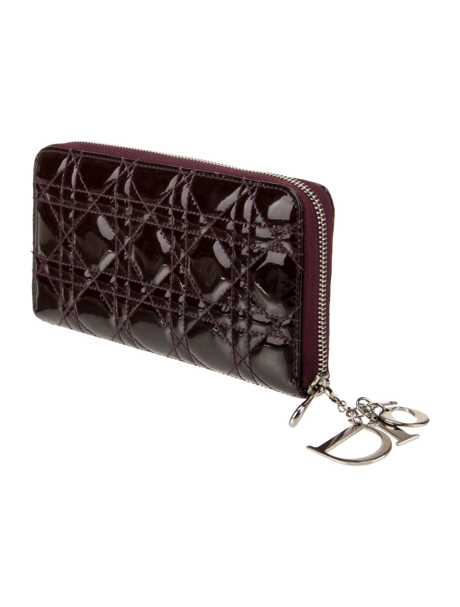 Christian Dior Vintage Lady Dior Continental Wallet