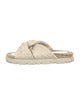 Christian Dior Cannage Pattern Leather Espadrilles