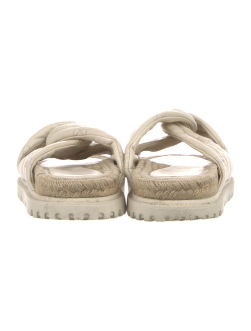 Christian Dior Cannage Pattern Leather Espadrilles