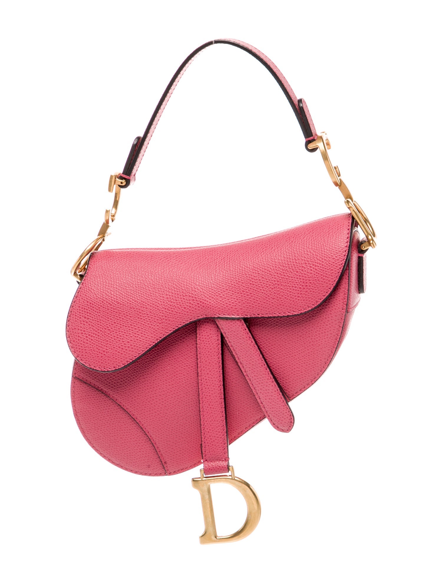 Christian Dior Leather Saddle Mini