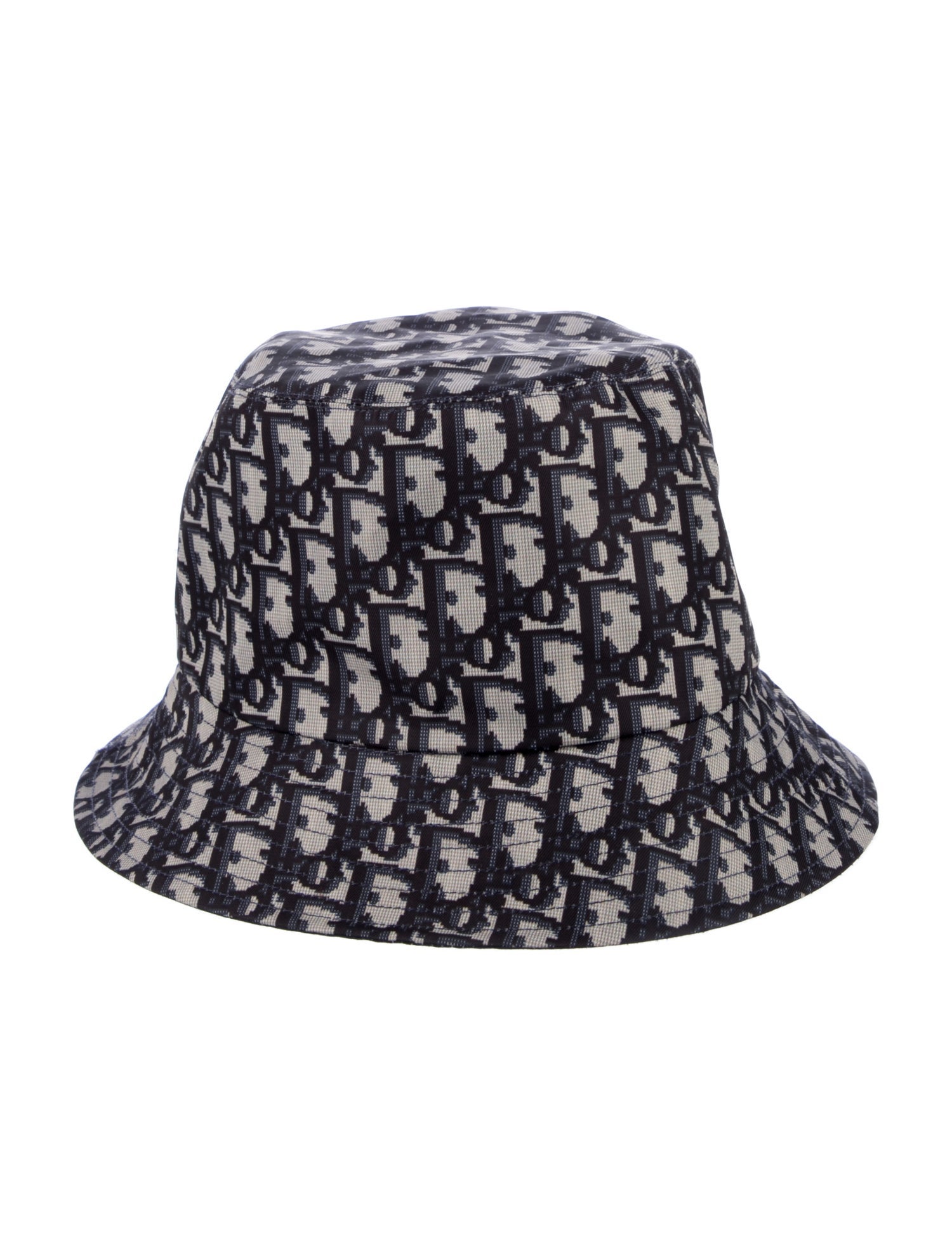 Christian Dior Reversible Oblique Teddy-D Small Brim Bucket Hat