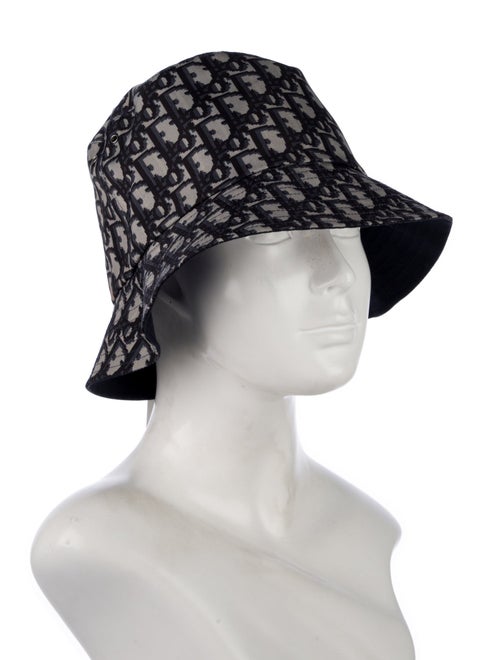 Christian Dior Reversible Oblique Teddy-D Small Brim Bucket Hat
