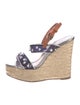 Christian Dior Raffia Colorblock Pattern Espadrilles