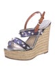 Christian Dior Raffia Colorblock Pattern Espadrilles