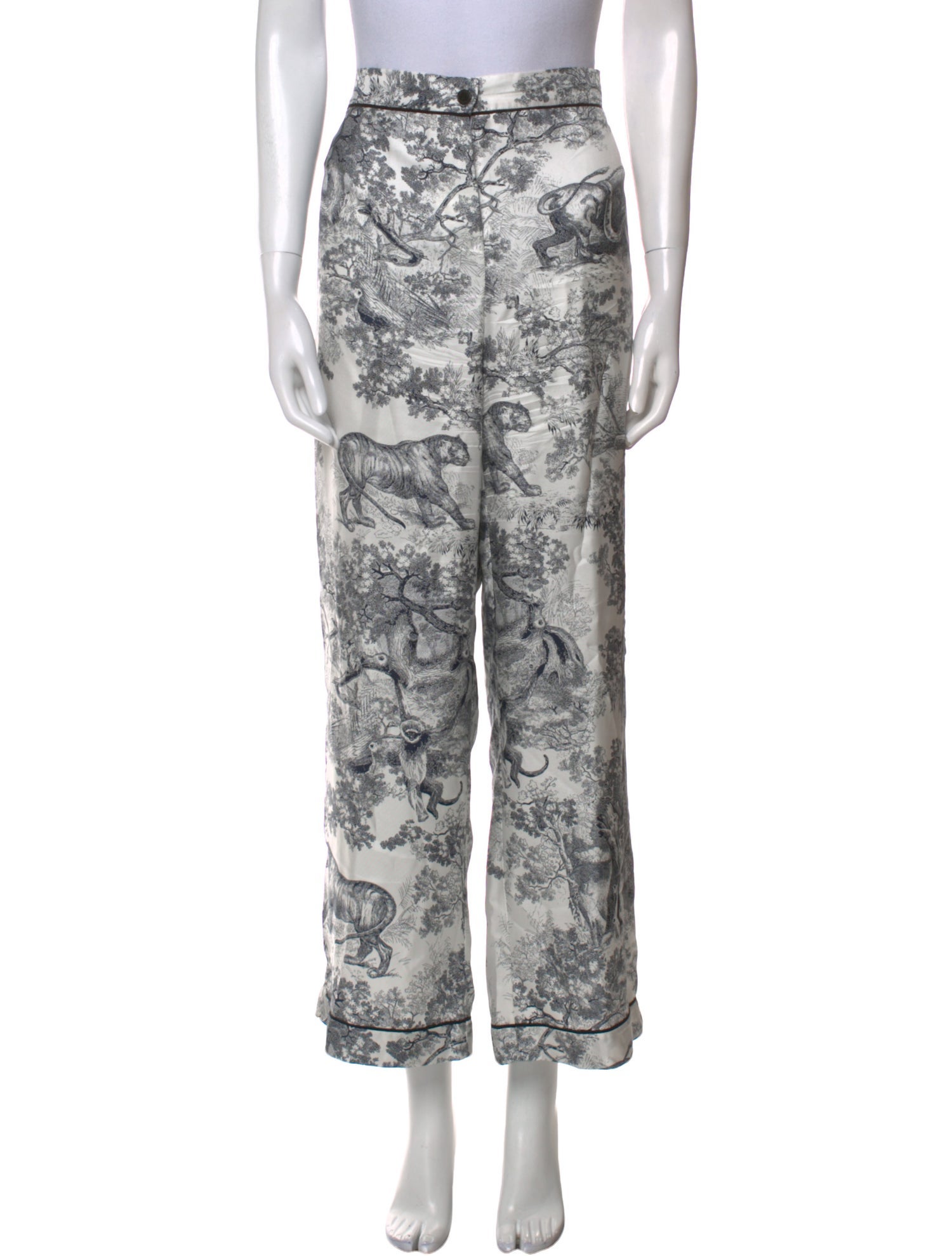 Christian Dior Silk Wide Leg Pants