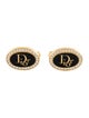 Christian Dior Crystal & Enamel Cufflinks