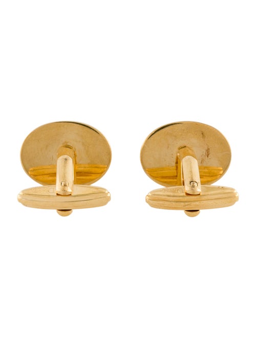 Christian Dior Crystal & Enamel Cufflinks