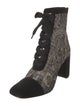 Christian Dior Suede Printed Combat Boots