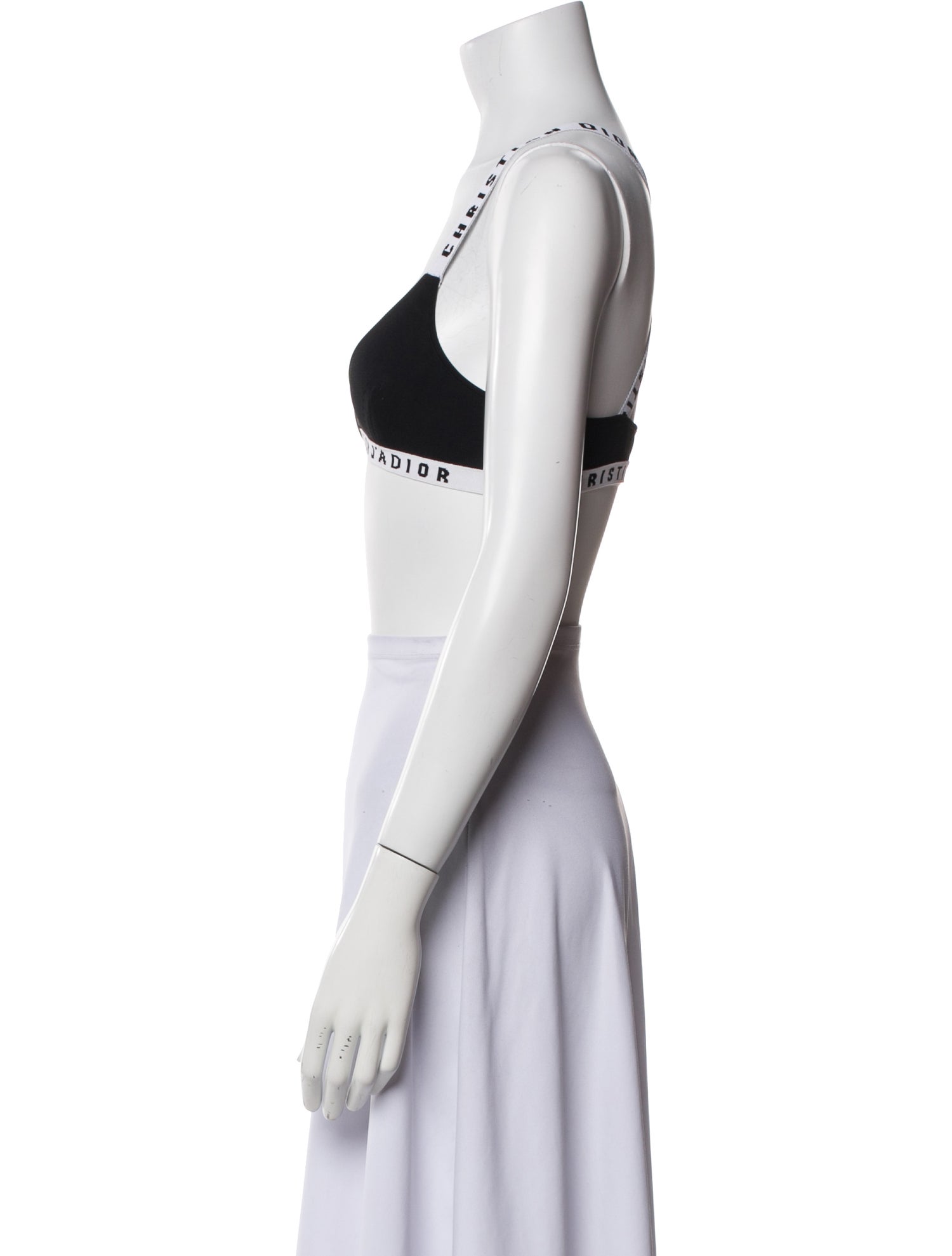 Christian Dior 2018 Graphic Print Crop Top