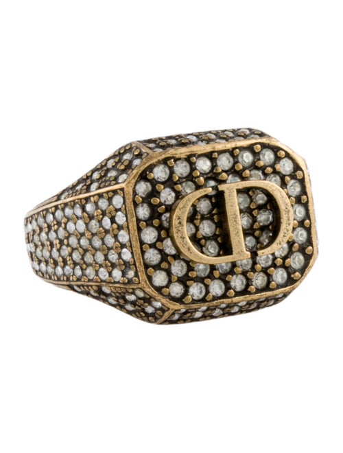 Christian Dior Crystal CD Ring