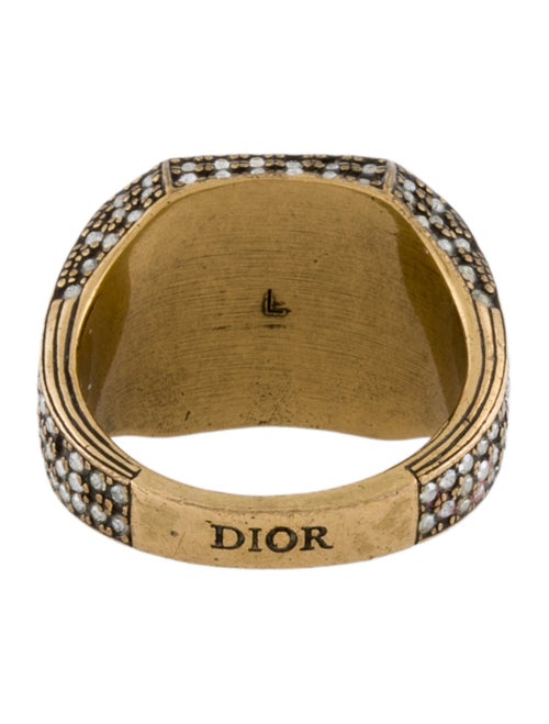 Christian Dior Crystal CD Ring