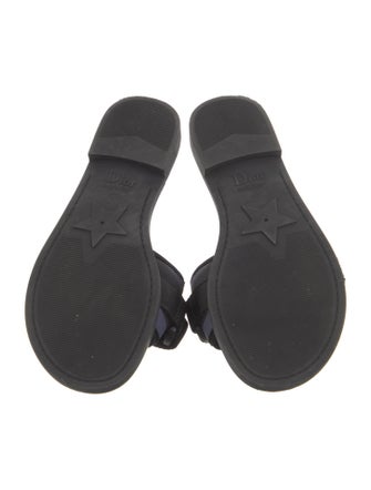 Christian Dior Canvas Patterned Slides