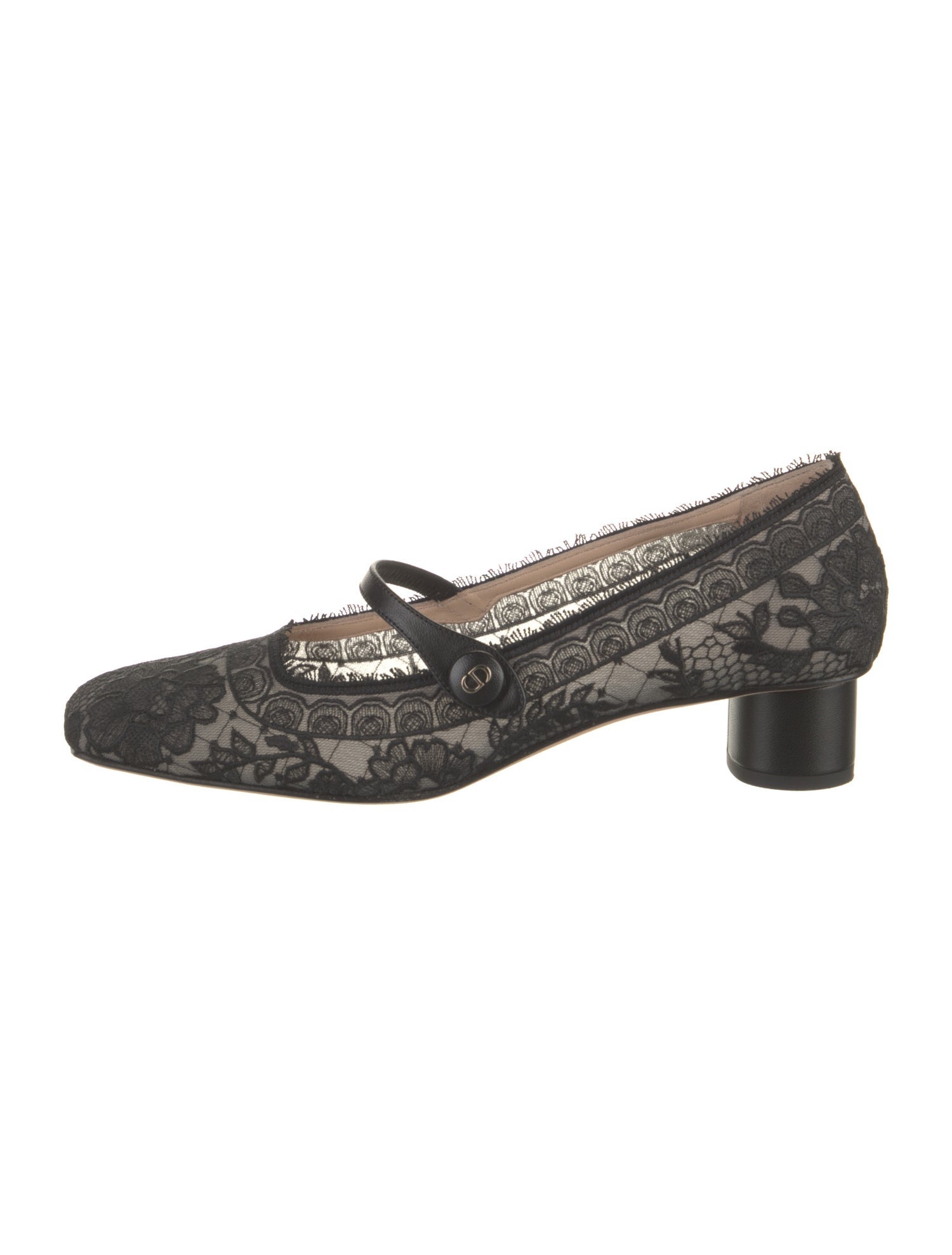Christian Dior Lace Lace Pattern Pumps